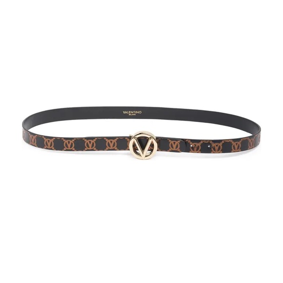 NWT VALENTINO BY MARIO VALENTINO Baby Monogram Logo Leather Belt - Picture 11 of 11